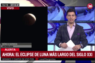 centro holistico saint germain Monica Alicia Barneda Entrevista Canal 26 el eclipse lunar mas largo siglo 21